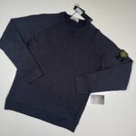 STONE ISLAND BLACK 66360 MALFILE' FLEECE_GARMENT DYED 'OLD' EFFECT: Crewneck sweatshirt in malfilé fleece.