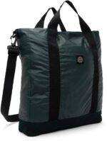 STONE ISLAND Green 91470 Mussola Gommata Tote - Image 2
