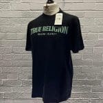True Religion logo T-shirt in Black