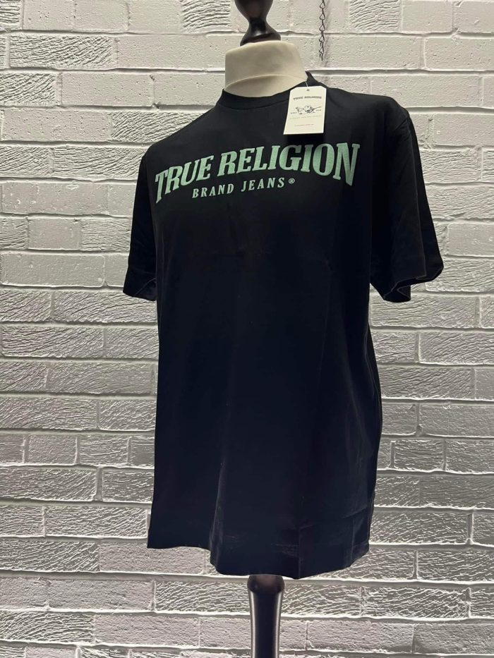 True Religion logo T-shirt in Black - Image 3