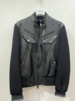 Neil Barrett Leather Jacket in Black - Image 2