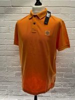 Stone island polo 2SC67 PIGMENT DYE Short-sleeve polo shirt in cotton piqué  - Orange - Image 2