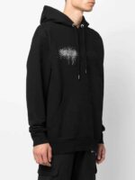 PALM ANGELS Rhinestone-embellished Logo Print Hoodie - Image 3