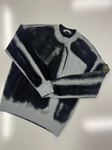 STONE ISLAND 627T2 HAND SPRAYED AIRBRUSH TREATMENT SWEATSHIRT