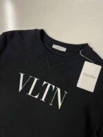 VALENTINO / VLTN PRINT CREW NECK SWEATSHIRT IN BLACK -- XS / p2p 20.5” - Image 3