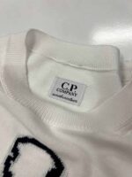 C.P. COMPANY undersixteen crew neck sea island cotton jacquard knit - Age 8 years / p2p 15.5” - Image 3