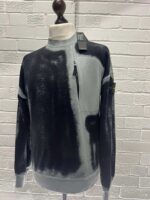 STONE ISLAND 627T2 HAND SPRAYED AIRBRUSH TREATMENT SWEATSHIRT -    Small / p2p 21.5” - Image 4