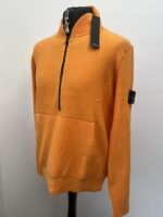 Stone Island 533D2 Half-zip knit in soft, gauzed-effect cotton - Large / 22” p2p - Image 5