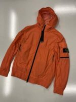 STONE ISLAND 40632 NASLAN LIGHT WATRO GARMENT DYED JACKET IN ORANGE. MEDIUM - Image 8
