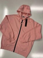 Stone Island 62051 Hooded full-zip sweatshirt in cotton fleece - Large / p2p 25”