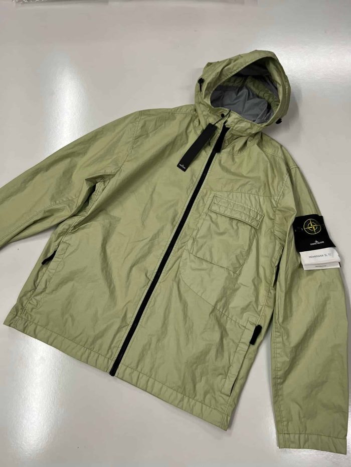 Stone Island  40223 Membrana 3L TC Jacket in Light Green - Image 1