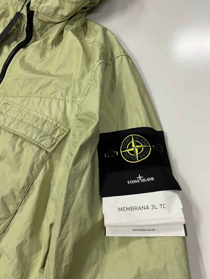 Stone Island  40223 Membrana 3L TC Jacket in Light Green - Image 2