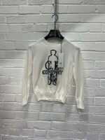 C.P. COMPANY undersixteen crew neck sea island cotton jacquard knit - Age 8 years / p2p 15.5” - Image 8