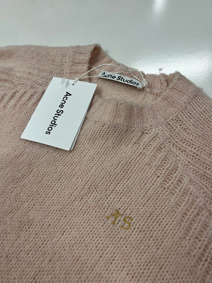 ACNE STUDIOS WOOL CREW NECK JUMPER.  -  XS / P2P 22” - Image 2