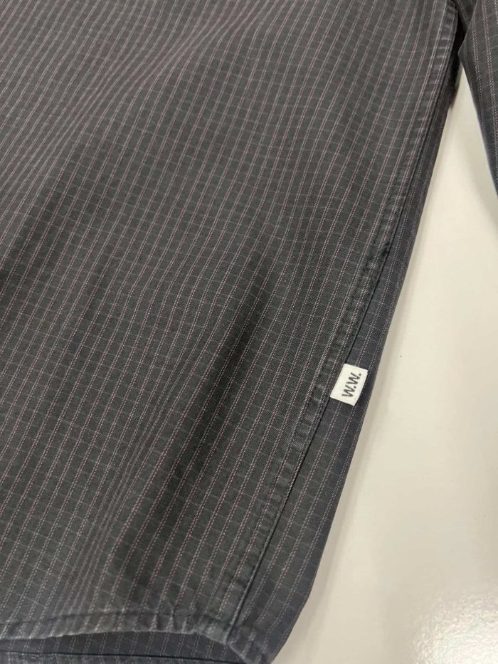 WOOD WOOD avenir crispy check shirt in Black - Image 3