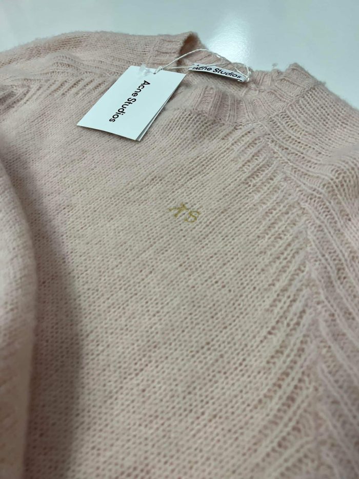 ACNE STUDIOS WOOL CREW NECK JUMPER.  -  XS / P2P 22” - Image 4