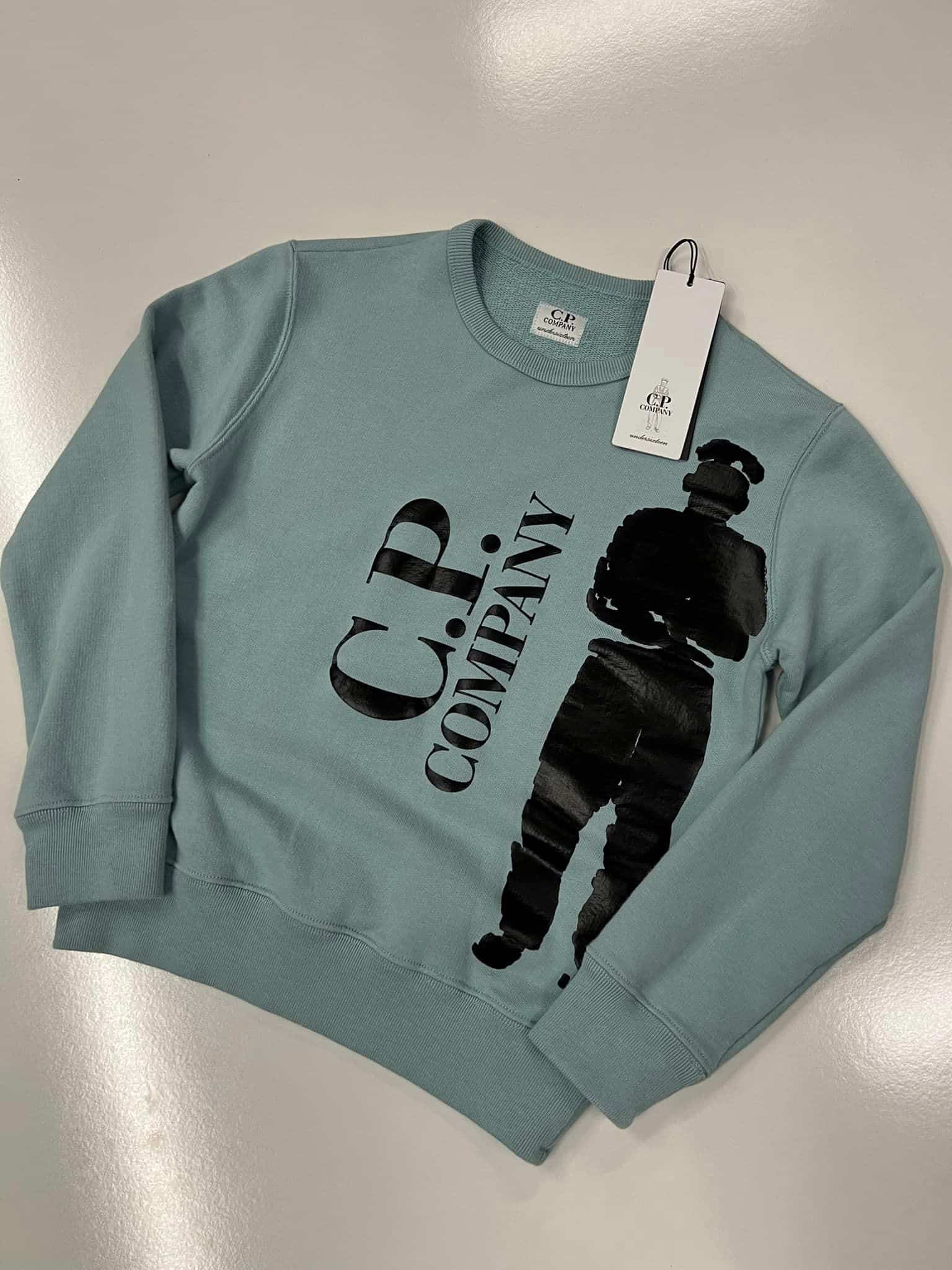 382199744_180315631763422_5634941306801500882_n Brand new CP company U16 undersixteen crew neck basic fleece Age 8 / p2p 16.5” - Image 1