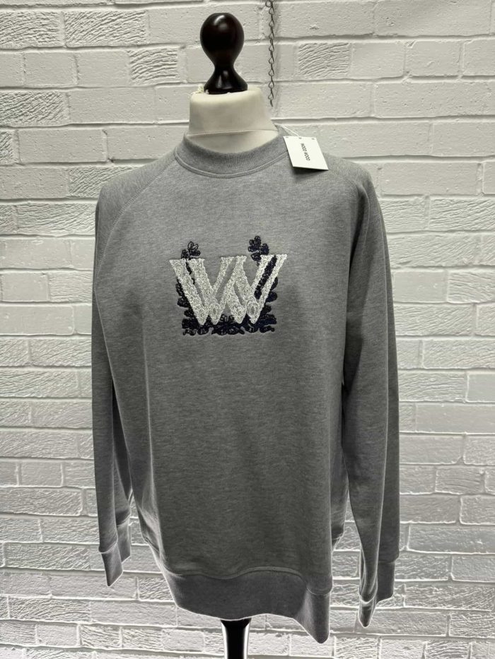 WOOD WOOD Hester Ornate sweatshirt in Grey - Image 7