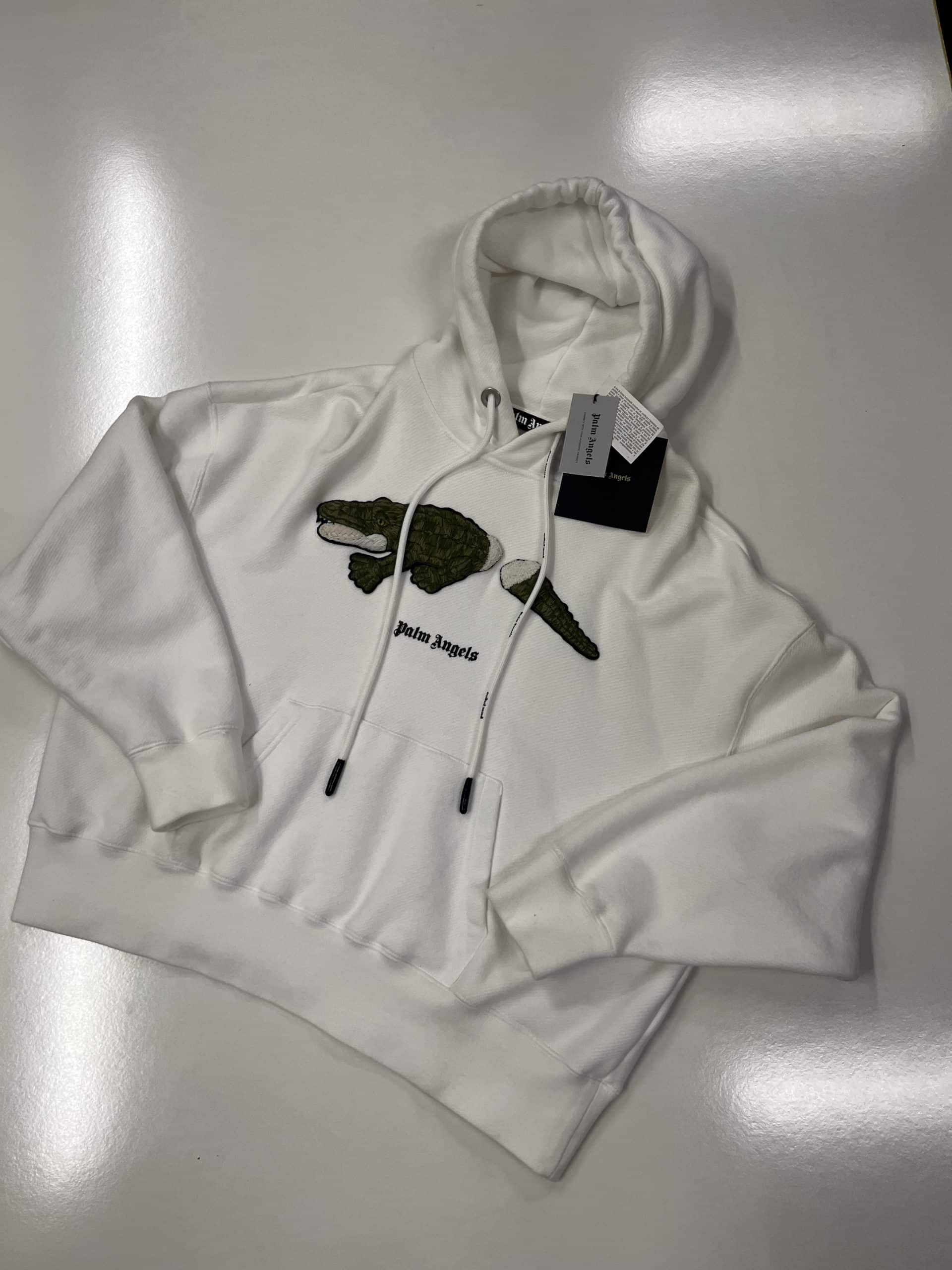 PALM ANGELS CROCODILE HOODIE. XS / p2p 26” - Fivefinger