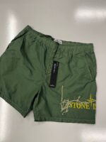 STONE ISLAND B0968 BRUSHED NYLON 'INK FOUR PRINT'_GARMENT DYED Swimming trunks in brushed nylon.  GREEN - Image 5