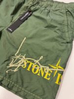 STONE ISLAND B0968 BRUSHED NYLON 'INK FOUR PRINT'_GARMENT DYED Swimming trunks in brushed nylon.  GREEN - Image 2