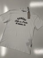 PALM ANGELS Sunday classic  Cotton-Jersey T-Shirt  - Small.     / 20” p2p