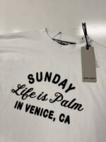 PALM ANGELS Sunday classic  Cotton-Jersey T-Shirt  - Small.     / 20” p2p - Image 2