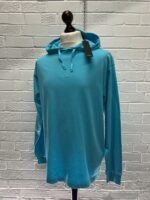 Stone Island 20644 Hooded long-sleeve T-Shirt in 20/1 cotton jersey. Garment dyed —Large / 23” p2p - Image 3