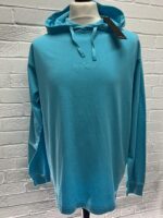 Stone Island 20644 Hooded long-sleeve T-Shirt in 20/1 cotton jersey. Garment dyed —Large / 23” p2p - Image 5