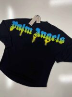 Palm Angels graffiti-print logo longsleeve  T-shirt.   XS / P2P 24” 