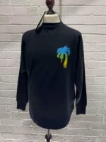 Palm Angels graffiti-print logo longsleeve  T-shirt.   XS / P2P 24”  - Image 3