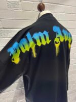 Palm Angels graffiti-print logo longsleeve  T-shirt.   XS / P2P 24”  - Image 6