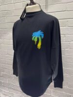 Palm Angels graffiti-print logo longsleeve  T-shirt.   XS / P2P 24”  - Image 8