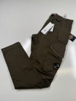 CP Company 058A Satin Stretch Cargo Pants in Green  -  Size 46 / W30”/L33”