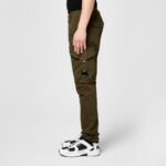 CP Company 058A Satin Stretch Cargo Pants in Green  -  Size 46 / W30”/L33” - Image 5