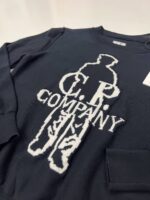 C.P. COMPANY undersixteen crew neck sea island cotton jacquard knit - Age 8 years / p2p 15.5” - Image 2