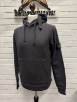 STONE ISLAND 64151 Hooded sweatshirt in cotton fleece - V0029/BLACK - Image 2