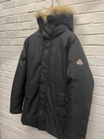 PYRENEX fur hooded parka in black   /  Size Medium - Image 2