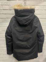 PYRENEX fur hooded parka in black   /  Size Medium - Image 6