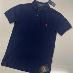 Polo Ralph Lauren Signature Polo Shirt - Navy Slim fit Small / 18” p2p
