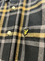 Lyle & Scott Check Flannel Shirt in yellow/black - XS /19” p2p - Image 5