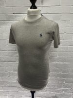 Polo Ralph Lauren T-shirt in grey  - Custom Slim Fit  -  Small /  18” P2P - Image 3