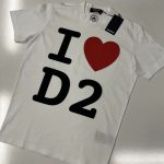 DSQUARED2 SHORT SLEEVE T-SHIRT IN WHITE      "I love D2 Cool Tee"