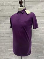 NEMEN garment dyed s/s pocket mako cotton polo -  Medium / 20” p2p