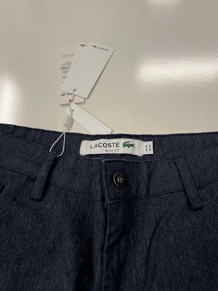 LACOSTE slim stretch fit jeans in blue - Image 4