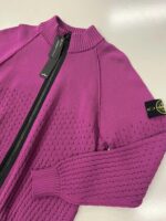 Stone Island 537B5 Cardigan knit made of a cotton/nylon blend  - Large / p2p 22.5” - Image 2