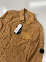 C.P. COMPANY Chrome-R Zipped Overshirt in tangerine   -  Large / 23” p2p - Image 2