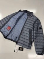 CP  Company - DD Shell Puffer Jacket In Blue - Size 48 / Medium / p2p 22” - Image 4
