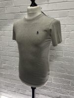 Polo Ralph Lauren T-shirt in grey  - Custom Slim Fit  -  Small /  18” P2P - Image 5