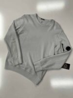 Cp company Cotton Fleece Resist Dyed Sweatshirt in grey Ice -  Small / P2P 20.5”